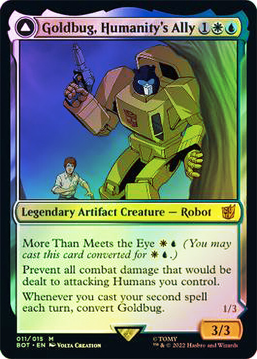 MTG Goldbug,Humanity’s Ally シャッタード・グラス MTG Goldbug, Humanity's Ally - Shattered Glass - BOT 25