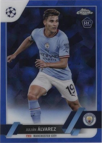2022-23 Topps Chrome Sapphire Edition UEFA Club Competitions Julian Alvarez #68
