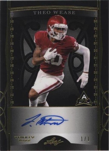 2022 Leaf Trinity Theo Wease #BA-TW2