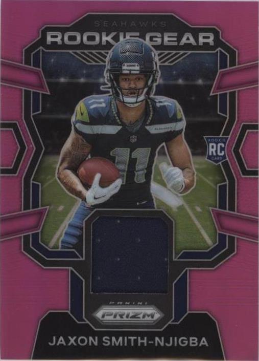 2023 Panini Prizm - Rookie Gear Pink Prizm #RG-JS Jaxon Smith-Njigba (MEM, RC)