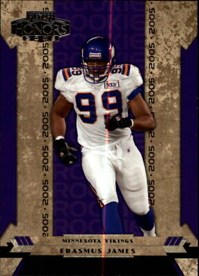 2005 Playoff Honors Football Card #108 Erasmus James Rookie. rookie card picture