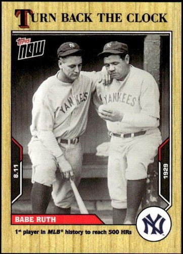 2021 Topps Now Turn Back the Clock - Babe Ruth #133