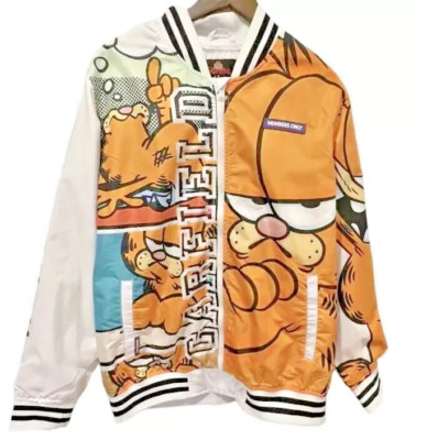 NEW Garfield Authentic Members Only Windbreaker Jacket Size Medium NWT GC4