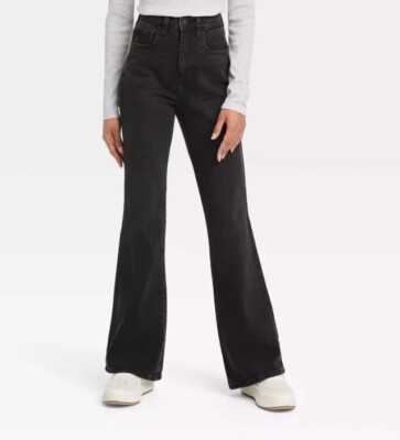 Universal Thread Women's High-Rise Flare Jeans Black Size 16 Short