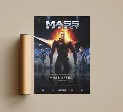 Mass Effect Poster | Gaming Poster | Video Game Prints | Wall Decor Posters
