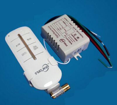 4 Way Light Lamp Digital Wireless Remote Controller Switch ON/OFF 110-240V New
