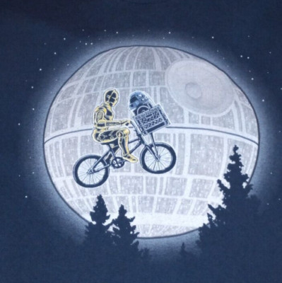 Tee Fury Shirt - New XL- Star Wars and ET Mash up