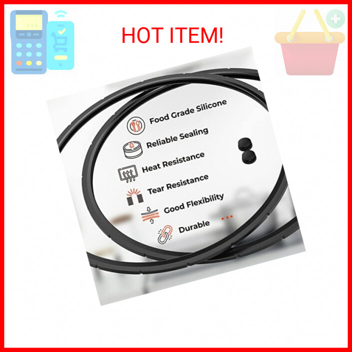09924 Pressure Canner Sealing Ring - & Overpressure Plug for Presto 0128206 0128