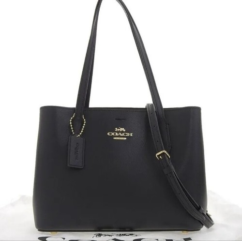 COACH Avenue Carryall handbag shoulder bag black leather