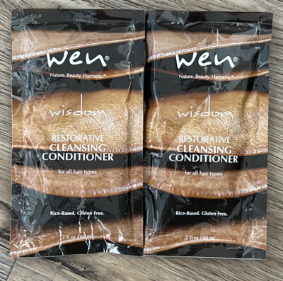 WEN Wisdom Restorative Cleansing Conditioner Travel Packet ~ 2 oz Each Lot Of 2