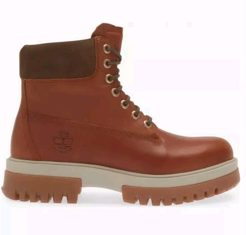 Pre-owned Timberland Arbor Road 6 Inch Waterproof Fashion Cognac Boot Men's Size 10 In Brown