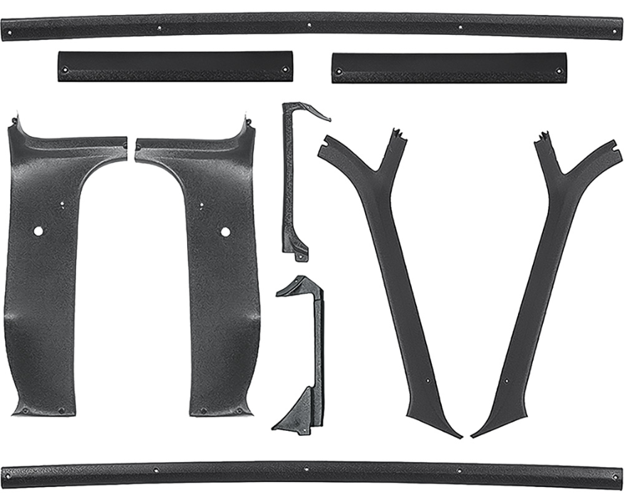 OER 10 Piece Interior Headliner Molding Kit For 1973-1980 Chevy and GMC Trucks