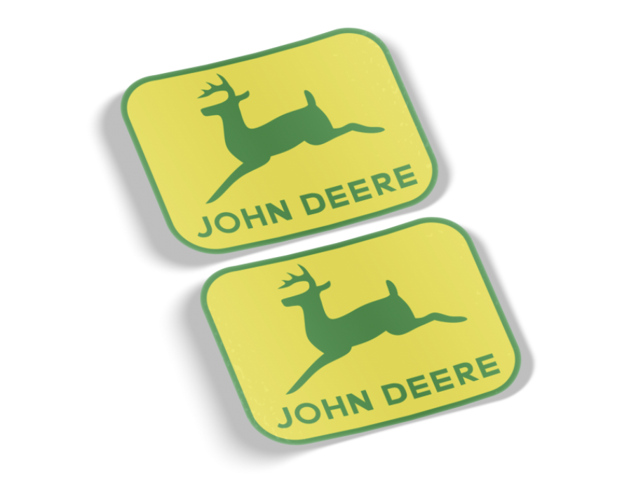 John Deere Decal, Vinyl Sticker, (2 Items) Free Shipping New for sale