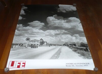 GRAND Poster Affiche Andreas FEININGER Route 66 Arizona - 94 cm x 136,5 cm NEUF