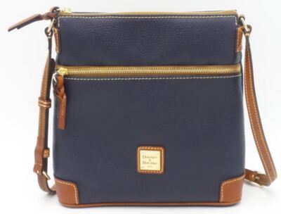 Dooney & Bourke Pebble Leather Crossbody Midnight Blue