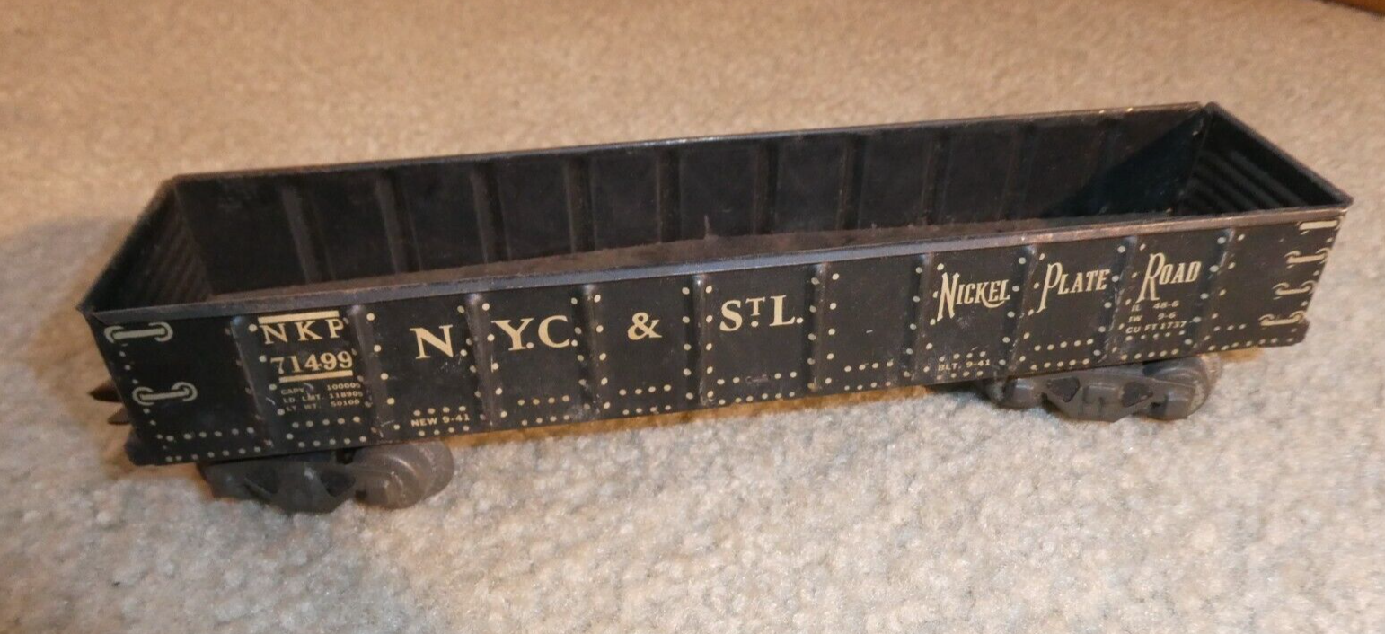 マルタです。 Vintage O Scale Marx Mar Line Tin Nickel Plate Road 71499 8