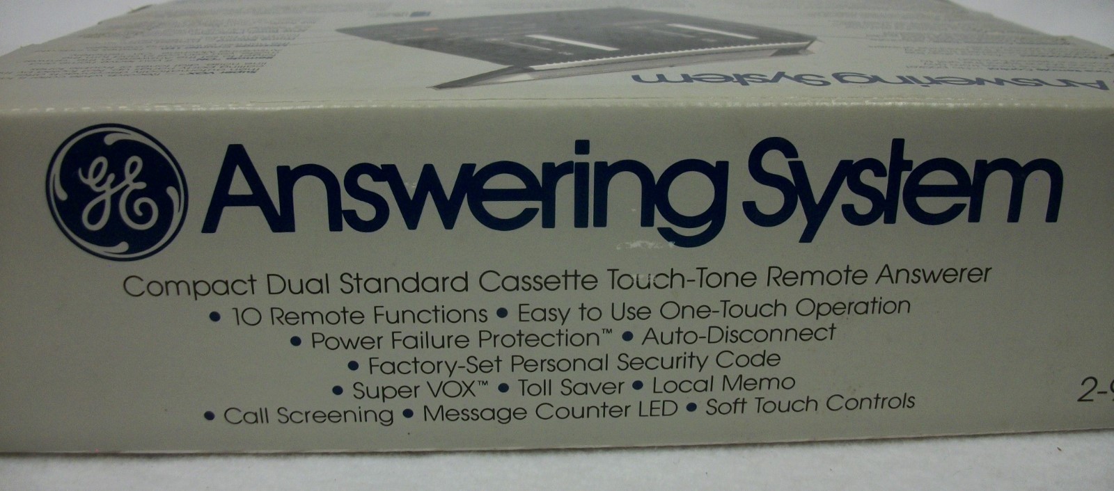 GE Answering Machine System 2-9861 MIB NRFB NOS
