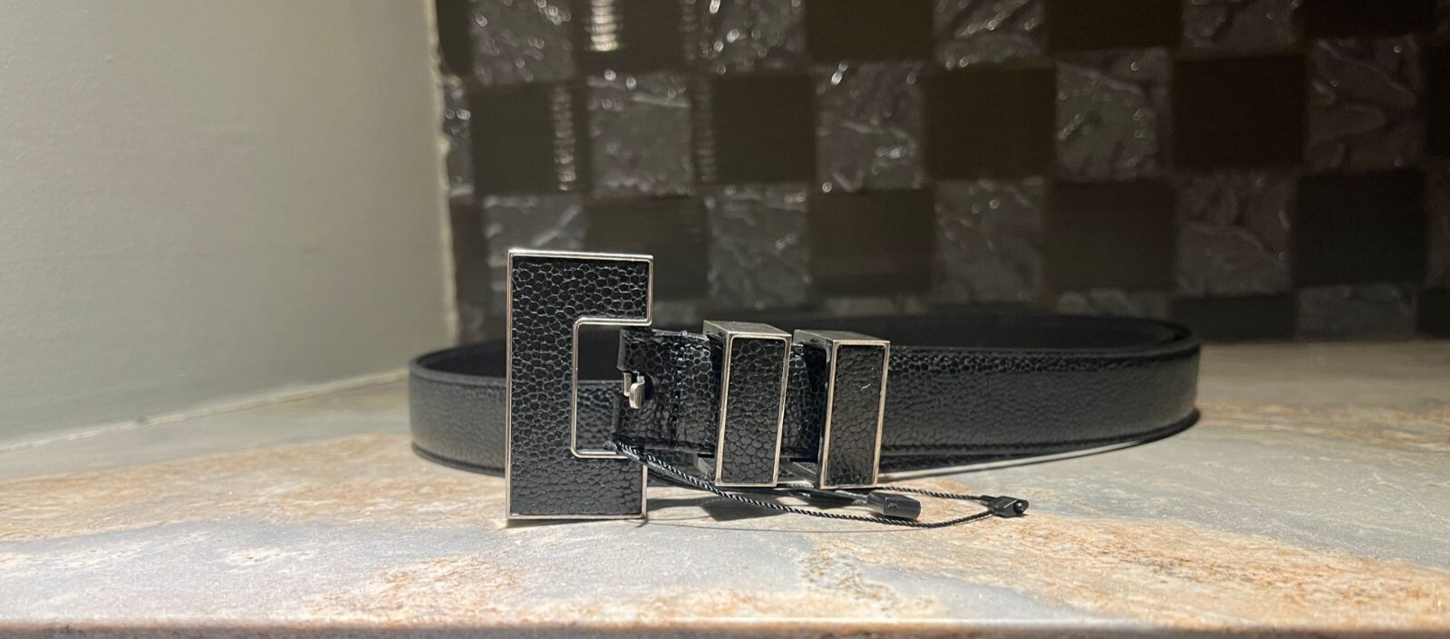 Saint Laurent Paris , C Buckle Belt in Black , BNWT 95 | eBay