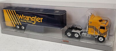 Brekina (HO) 85737 Kenworth K100 Tractor w/ WRANGLER Racing Trailer