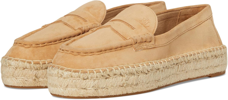 Lauren Ralph Lauren Womens Luize Suede Loafer Espadrille