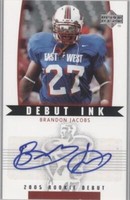 2005 Upper Deck Rookie Debut Brandon Jacobs #DI-BJ