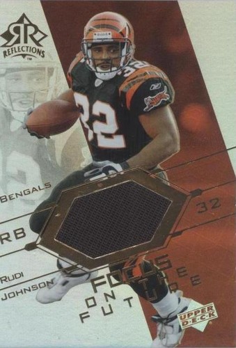 2004 Upper Deck Reflections Rudi Johnson #FO-RJ