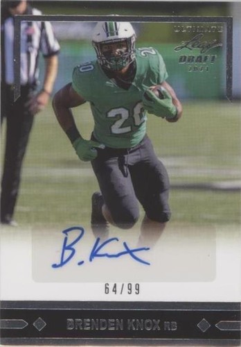 2021 Leaf Ultimate Draft Brenden Knox #GLR-BK1