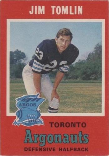 1971 O-Pee-Chee Canadian Football League Jim Tomlin #3