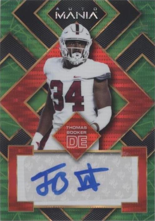 2022 Wild Card Auto Mania Thomas Booker #AM-SQ43