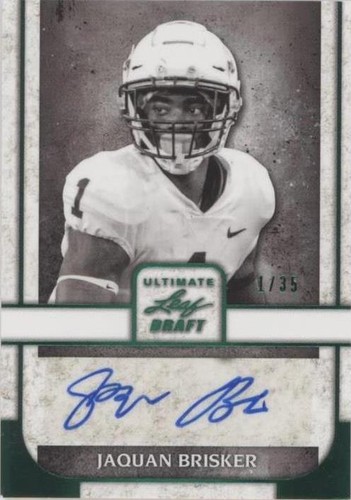 2022 Leaf Ultimate Draft Jaquan Brisker #PA-JB1