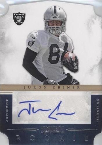 2012 Panini Prominence Juron Criner #196