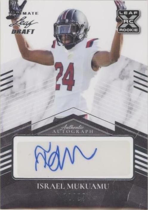 2021 Leaf Ultimate Draft Israel Mukuamu #BA-IM1