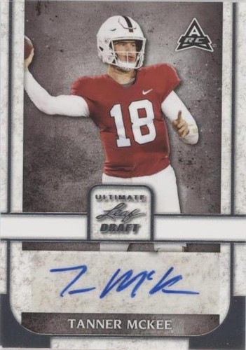 2022 Leaf Ultimate Draft Tanner McKee #BA-TM2