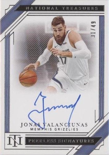 2020-21 Panini National Treasures - Jonas Valanciunas #PE-JVA