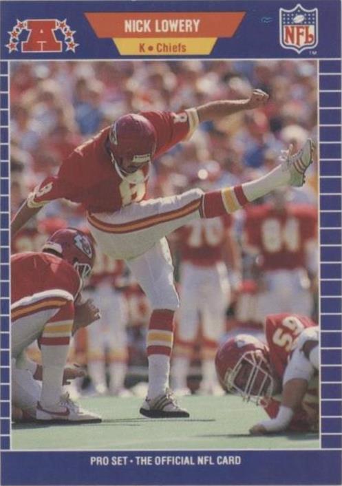 1989 Pro Set Nick Lowery #174