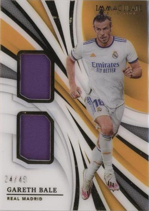 2021 Panini Immaculate Collection - Dual Patches #DP-GB Gareth Bale /49 ...