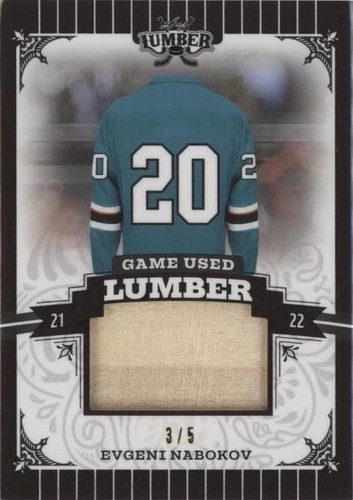 2021-22 Leaf Lumber - Evgeni Nabokov #GUL-EN1