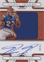 2022 Panini National Treasures Collegiate Dameon Pierce #SS-DPI