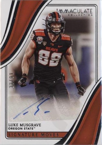 2023 Panini Immaculate Collection Collegiate Luke Musgrave #SM-LM