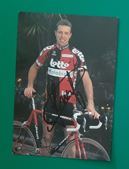 Cyclisme Carte Cycliste Jo Planckaert Ã©Quipe Lotto Mobistar  1997 SignÃ©E