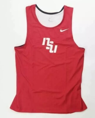 Nike NSU DIgital Fast Muscle Running Tank Men's Large Red CV3073 Track Singlet