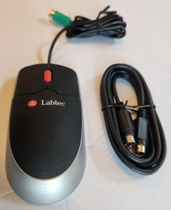 まうす PS/2 Labtec Scroll Wheel Ball Mouse M-SBG91A 851979-0000