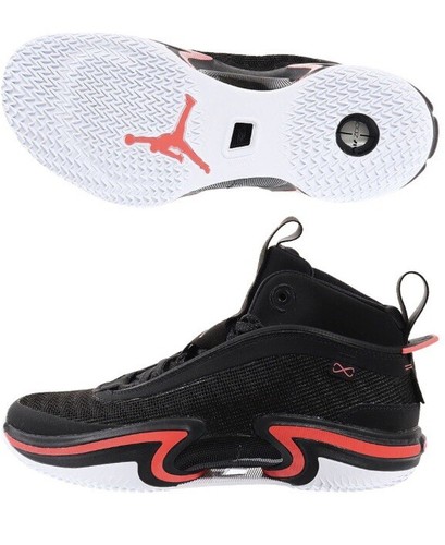 バスケ用バッグ Nike Air Jordan XXXVI 36 PF Size - 9.5 Nike Air Jordan 36 BLACK Infrared Basketball