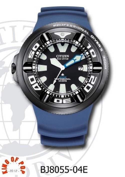 Pre-owned Citizen Bj8055-04e Promaster Diver's Eco Drive 300m ,free Shipping