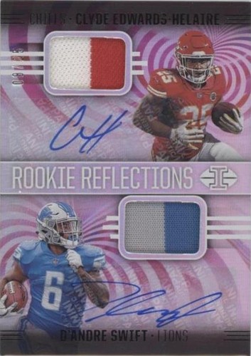 2020 Panini Illusions Clyde Edwards-Helaire D'Andre Swift #RR9
