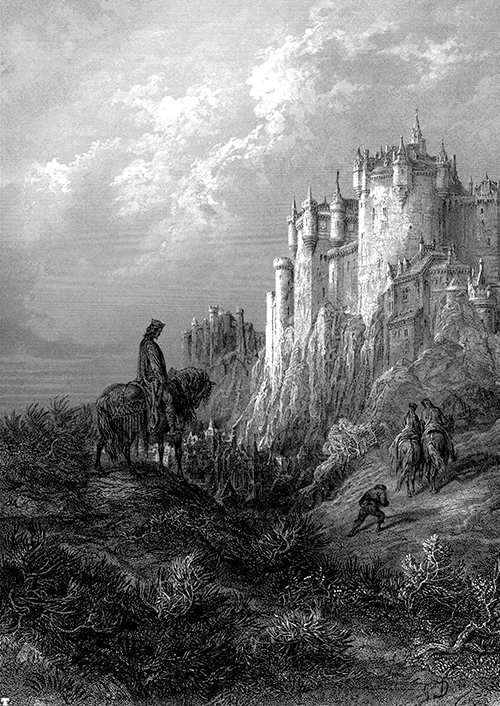 Замок короля артура где находится Купить Gustave Dore - Camelot, Idylls Of The King ++ POSTER, DIN-A2 ++ Dimmu Bor