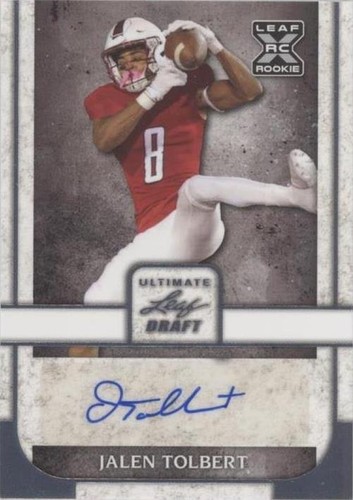 2022 Leaf Ultimate Draft Jalen Tolbert #BA-JT1