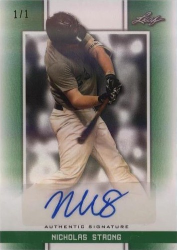 2019 Leaf Perfect Game National Showcase - Nicholas Strong #BA-NS2