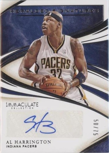 2019-20 Panini Immaculate Collection - Al Harrington #HS-AHR