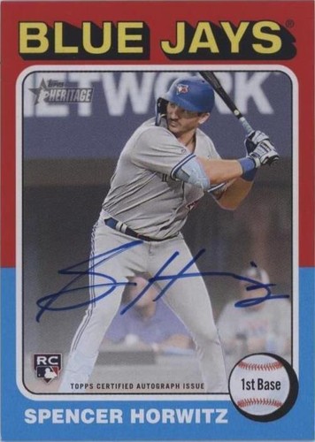 2024 Topps Heritage - Spencer Horwitz #ROA-SH